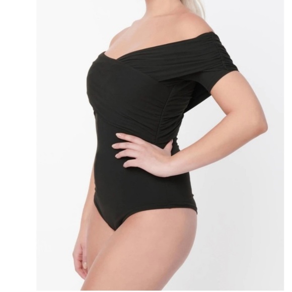 Unique Vintage - Offshoulder Daydreamer Bodysuit - Picture 2 of 10